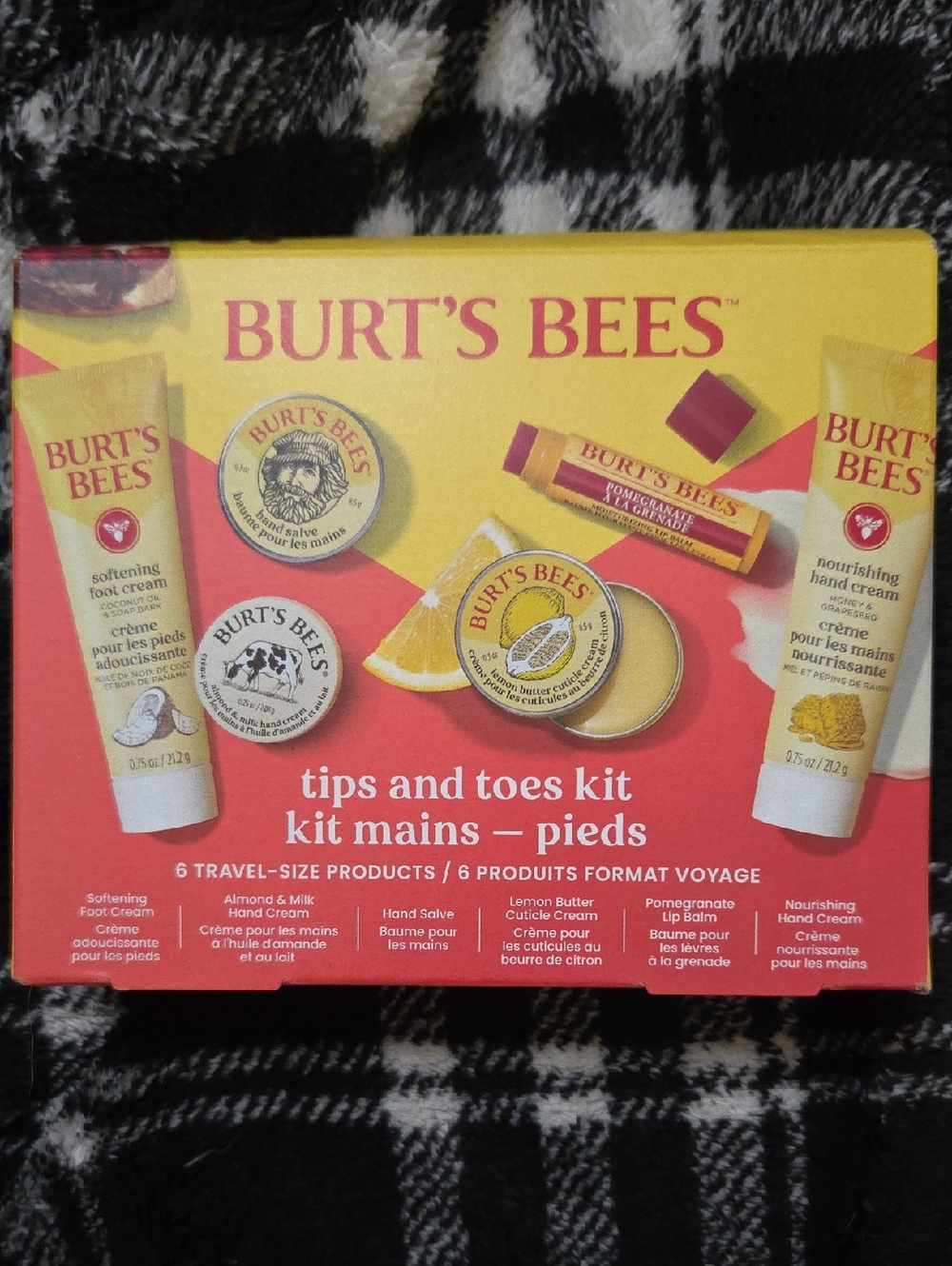 Burt's Bees Tips and Toes Kit - Yellow, Red, Pink